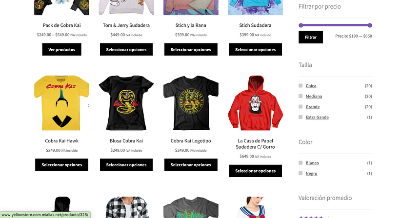 Mi Proyecto del curso: Creación de una tienda online en WordPress Yellow Strore 4