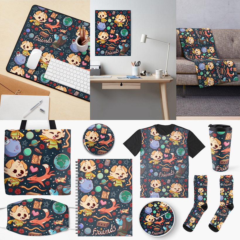 redbubble product examples