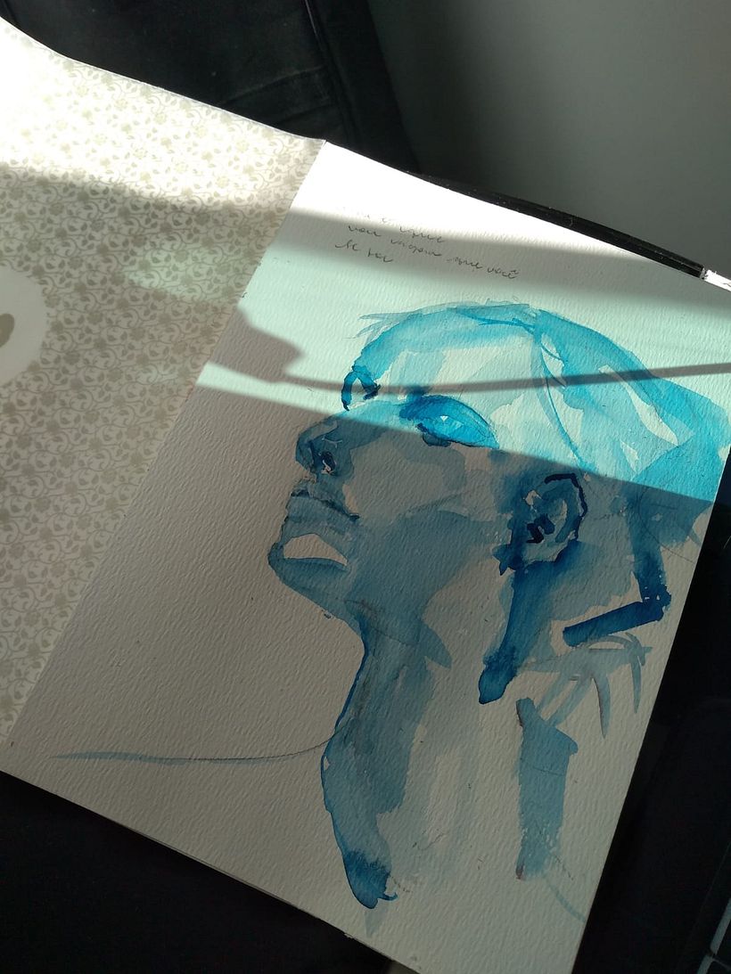 Meu projeto do curso: Caderno de retratos em aquarela 2