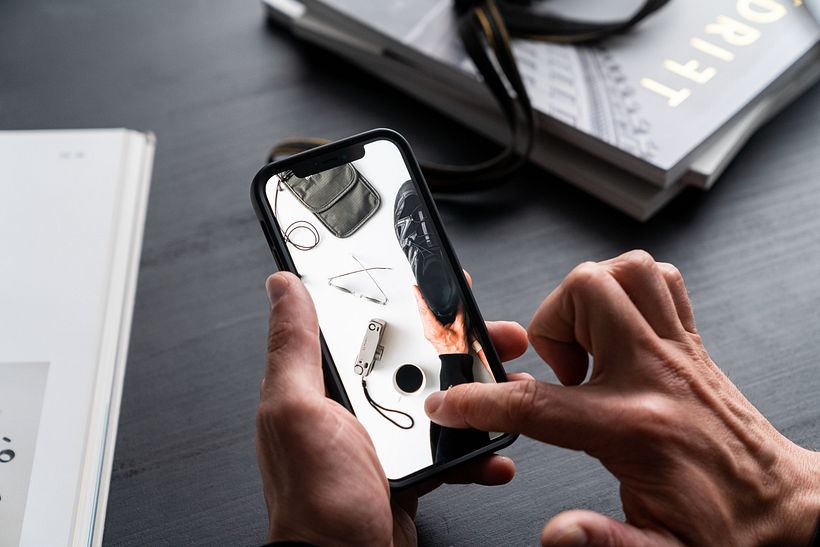 Use your smartphone to capture your photos.