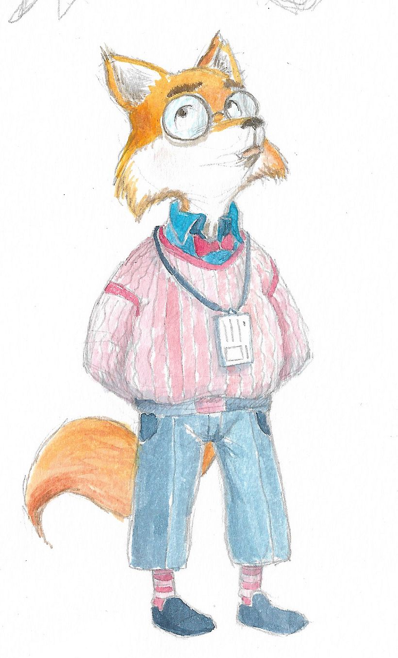 This is foxy standing, no particolare action in here, but I scan them instead of taking a pic of it 😜