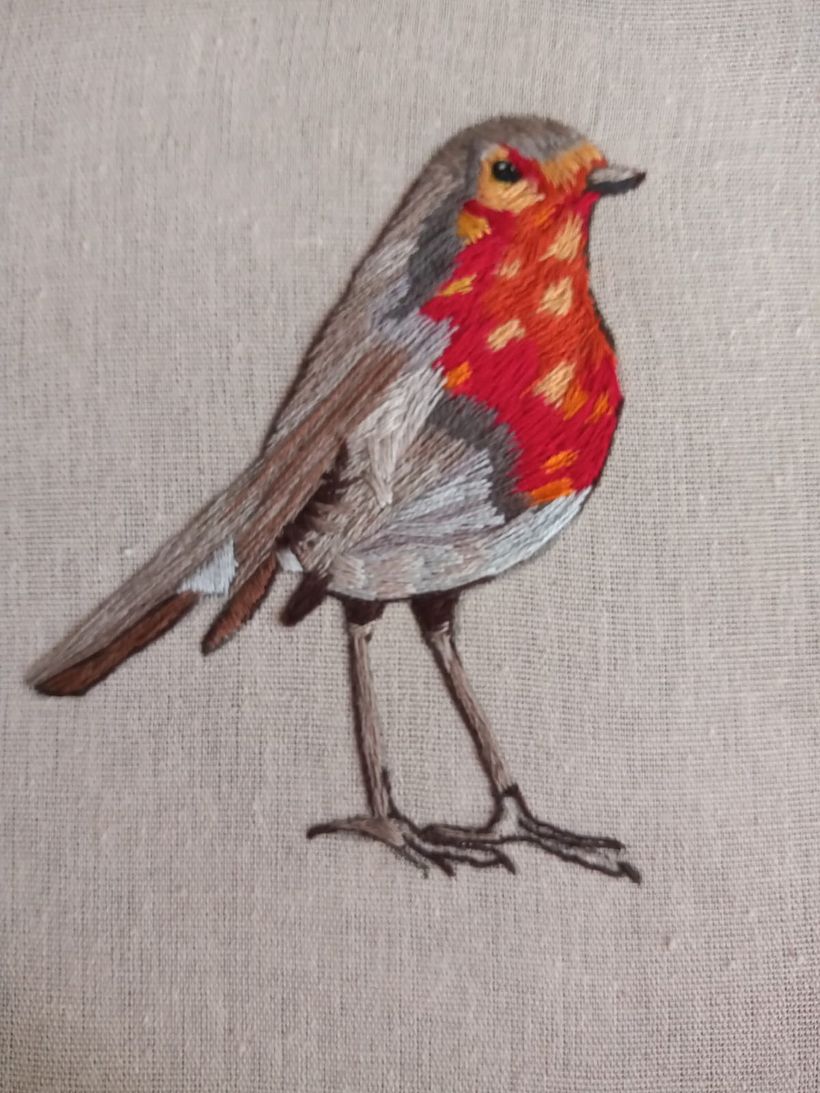 Mi Proyecto del curso: Pintar con hilo: técnicas de ilustración textil 2