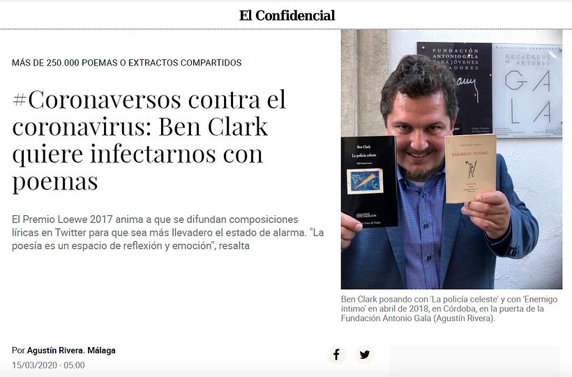 Noticia de los #Coronaversos en El Confidencial