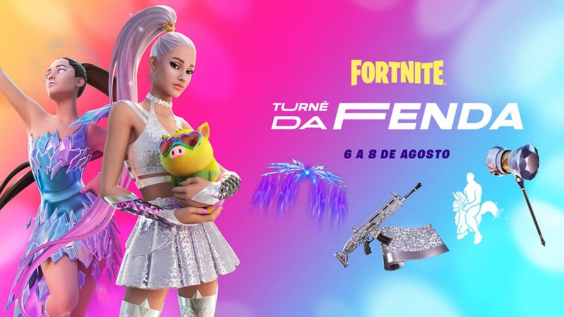 Evento de 'Fortnite' com shows de Ariana Grande