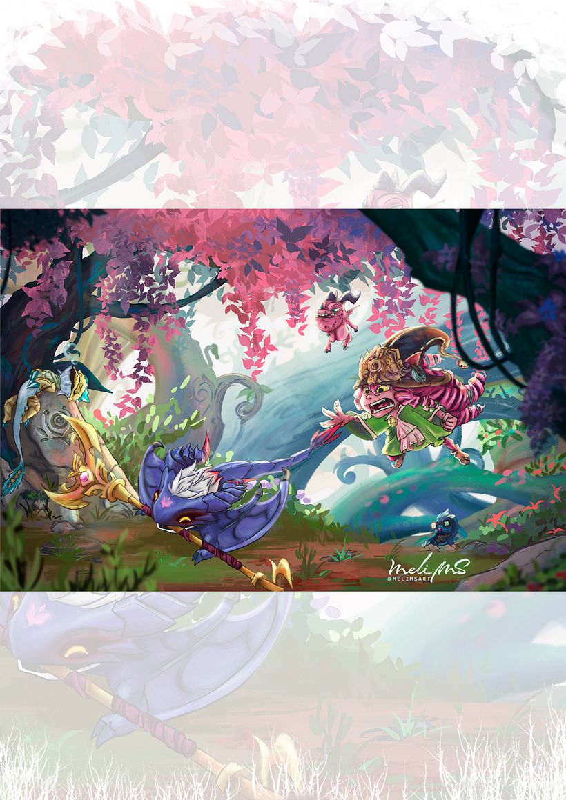 Lulu domadora de dragones | Fanart League of legends