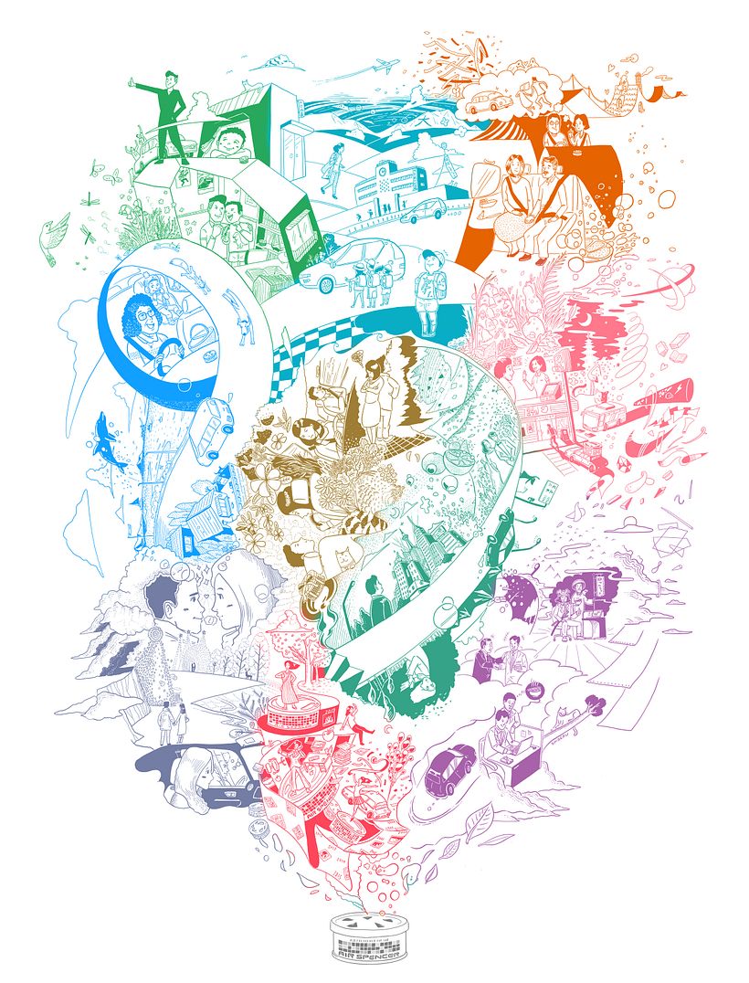 Scent and stories | Illustration for an Online Branding Campaign for Air Spencer 1