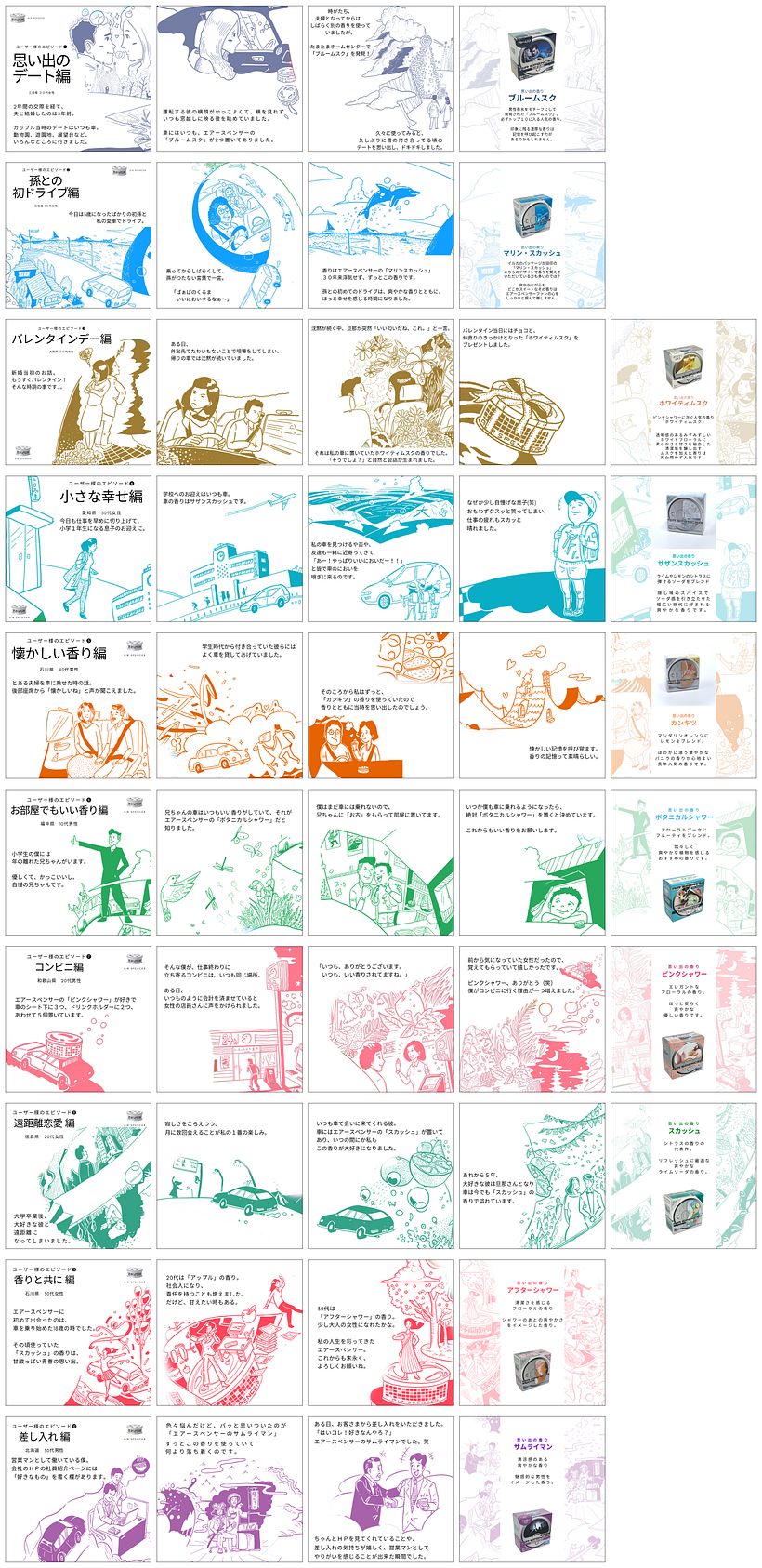 Scent and stories | Illustration for an Online Branding Campaign for Air Spencer 3