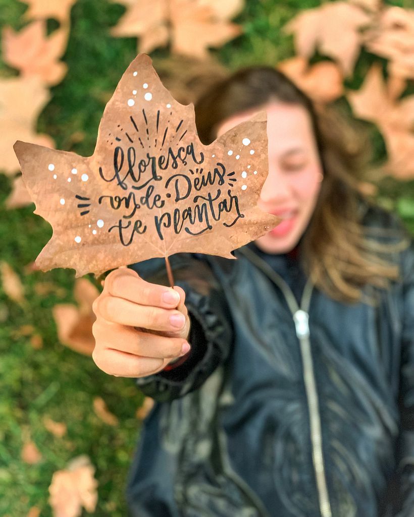 lettering na folha - Árvore de artes! 1
