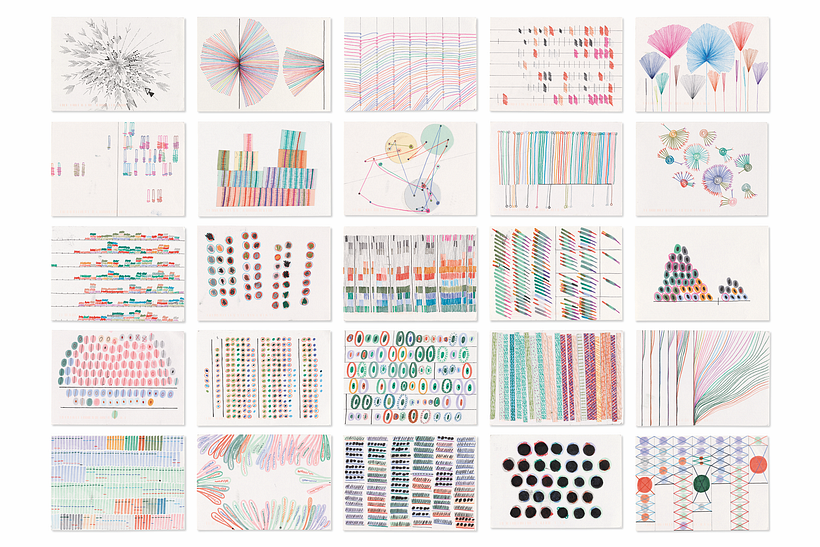 Selection of some of my postcards created during the project