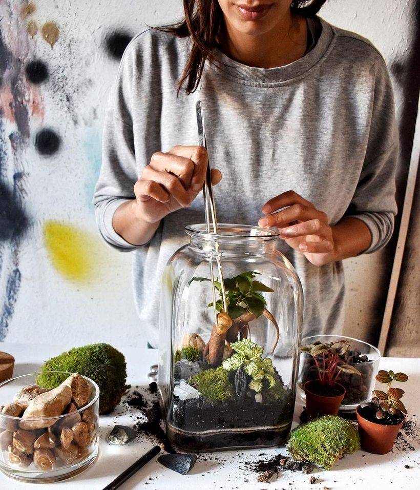 La artista francesa Bois Joli en su atelier.