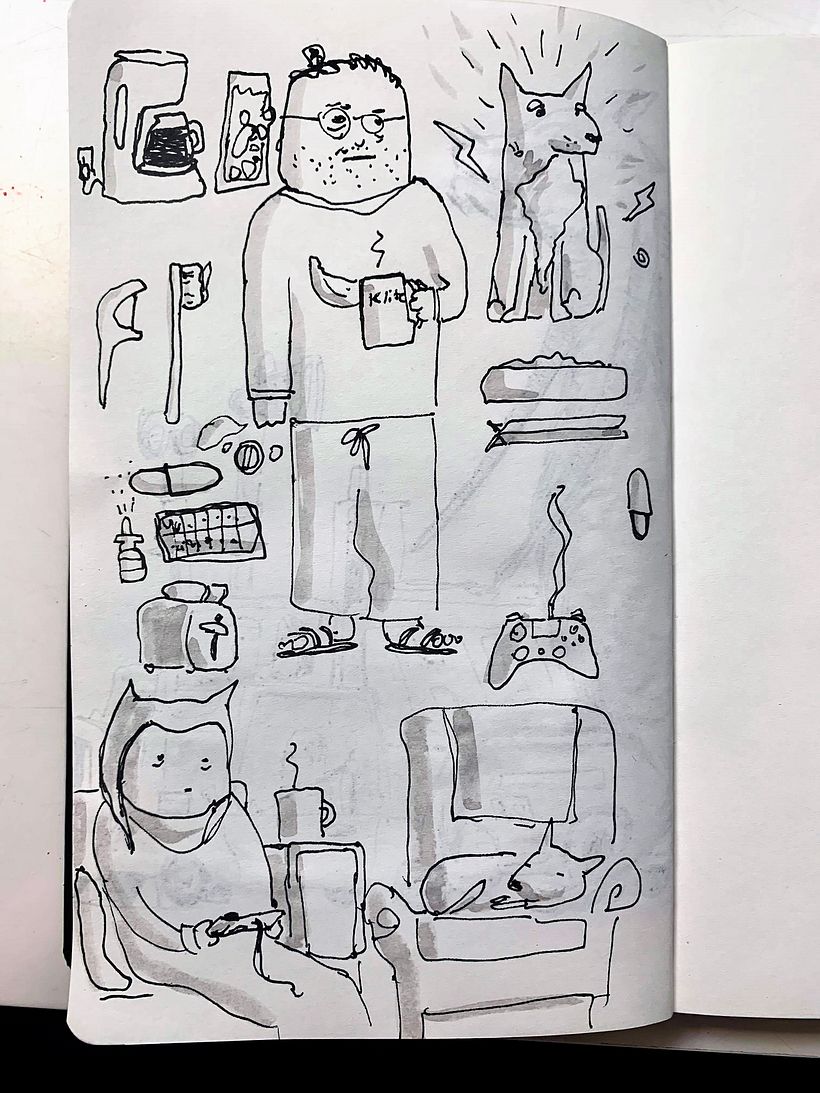 My project in Creative Sketching: Fill Your Illustrations with Life and Detail course 3