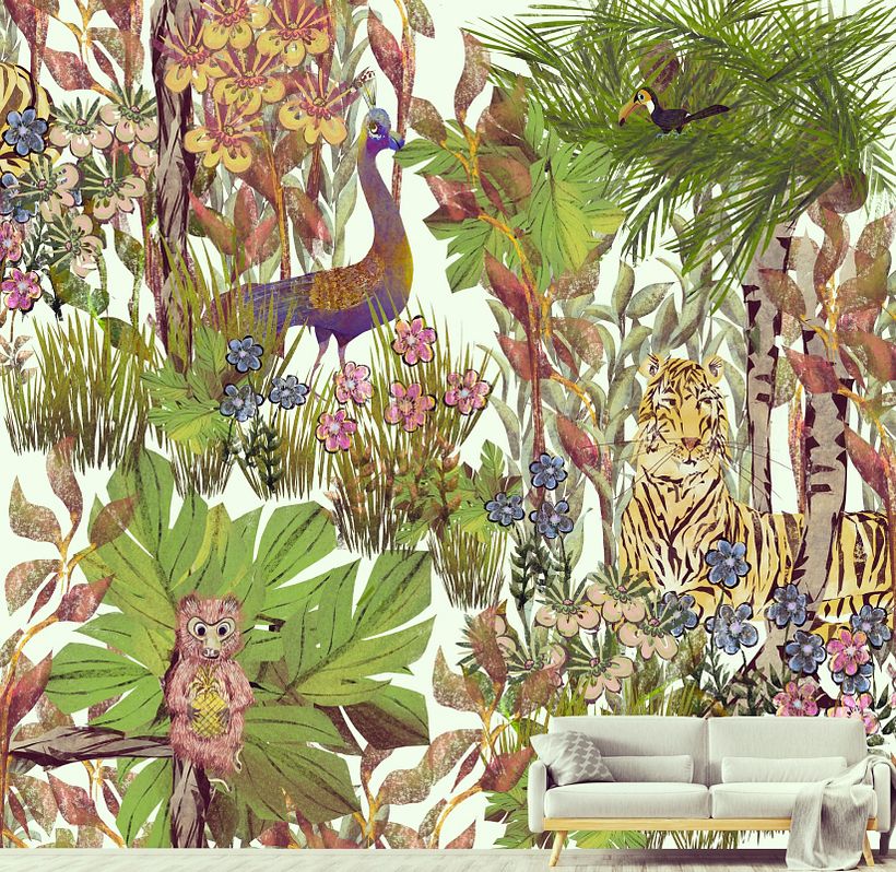 My project in Digital Pattern Illustration Inspired by Flora and Fauna course 1