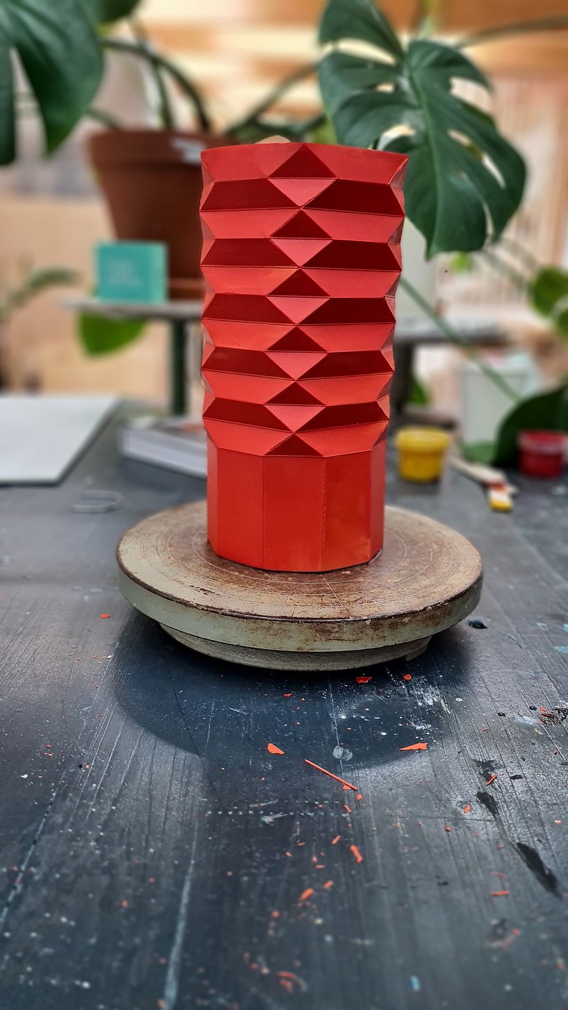 My project in Geometric Handmade Molds: Design 3D-faceted Objects course 1
