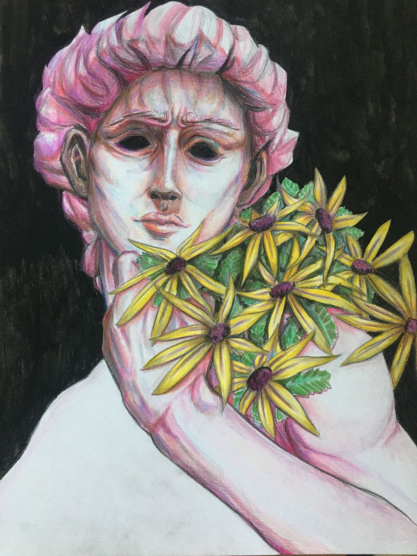 Mi Proyecto del curso: Retrato creativo en claroscuro con lápiz 2