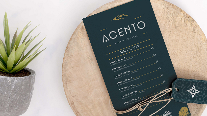 ACENTO "Restaurante Andaluz": Principios de conceptualización y branding 20