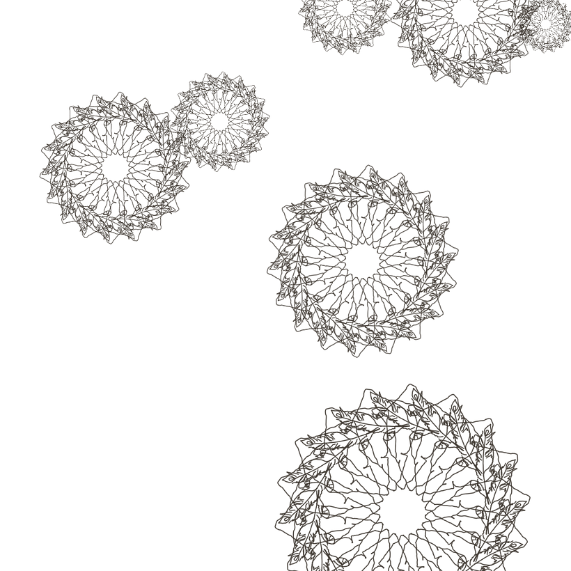 experiment with random number of circles