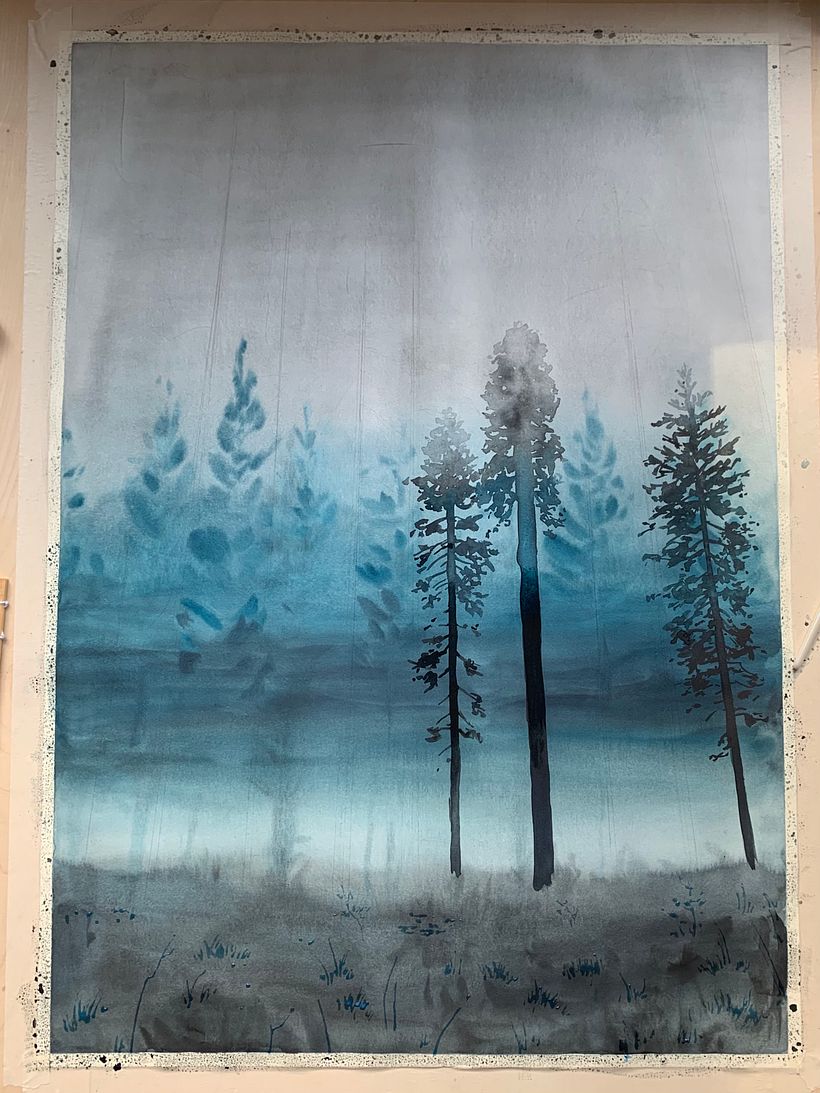 Step2: Adding the first giants – I usually start from the top and work my way down.