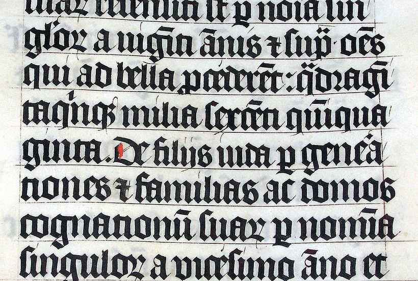 A gothic manuscript from 1407.