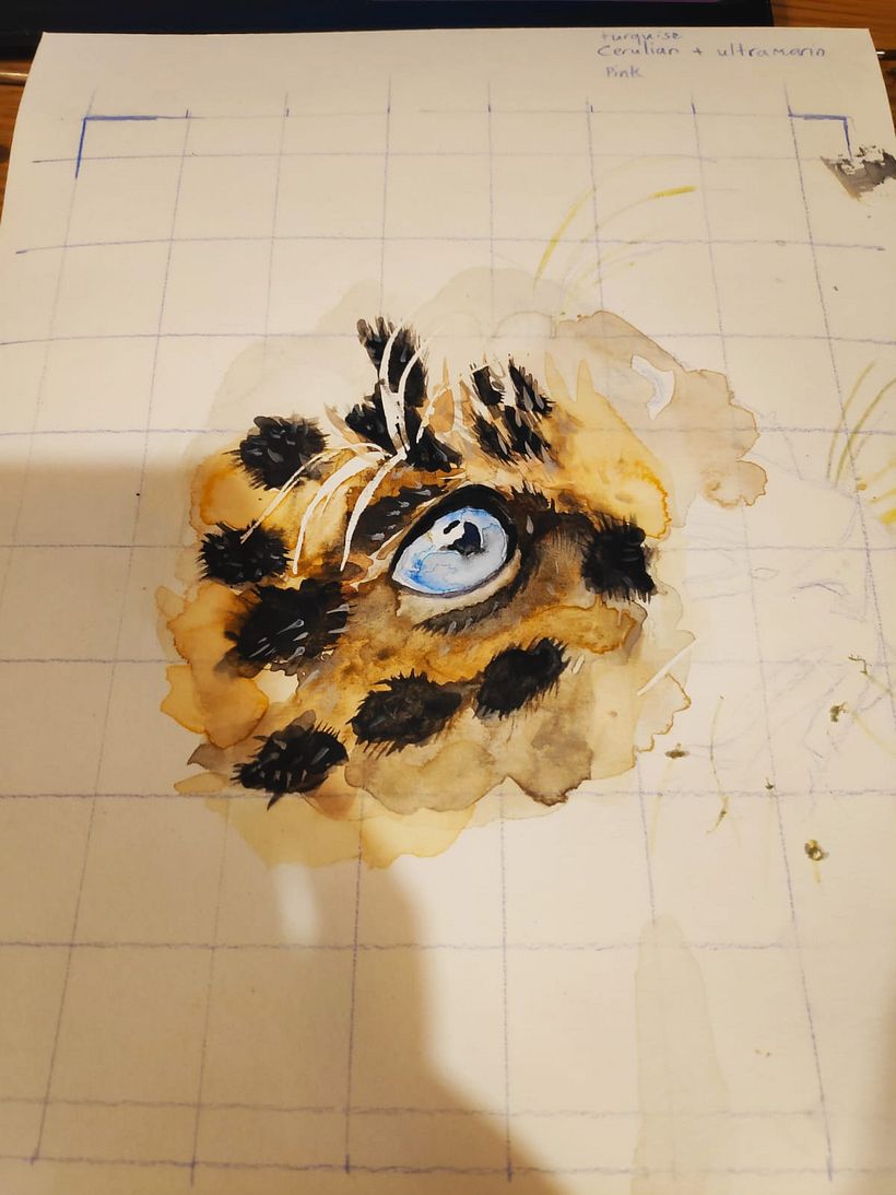 My project in Expressive Animal Portraits in Watercolor course 2