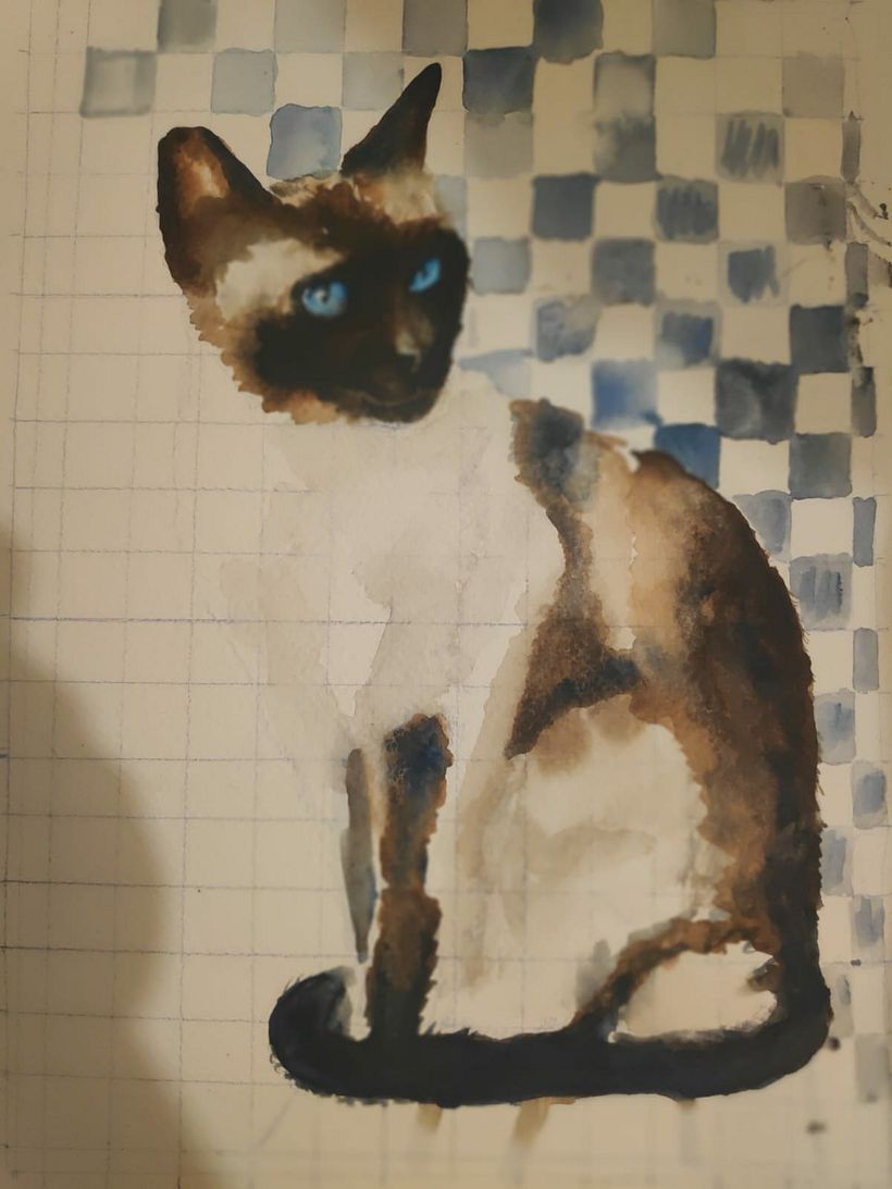 My project in Expressive Animal Portraits in Watercolor course 3