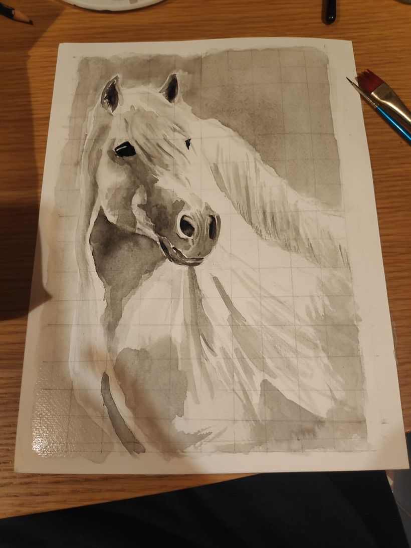 My project in Expressive Animal Portraits in Watercolor course 4