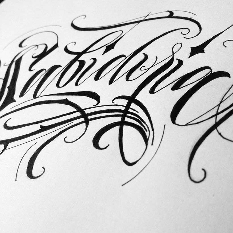 SCRIPT LETTERING   “SABIDURIA” 2