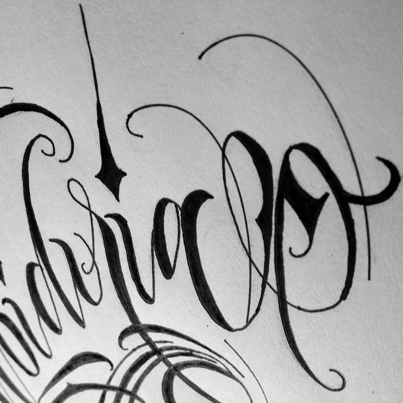 SCRIPT LETTERING   “SABIDURIA” 3