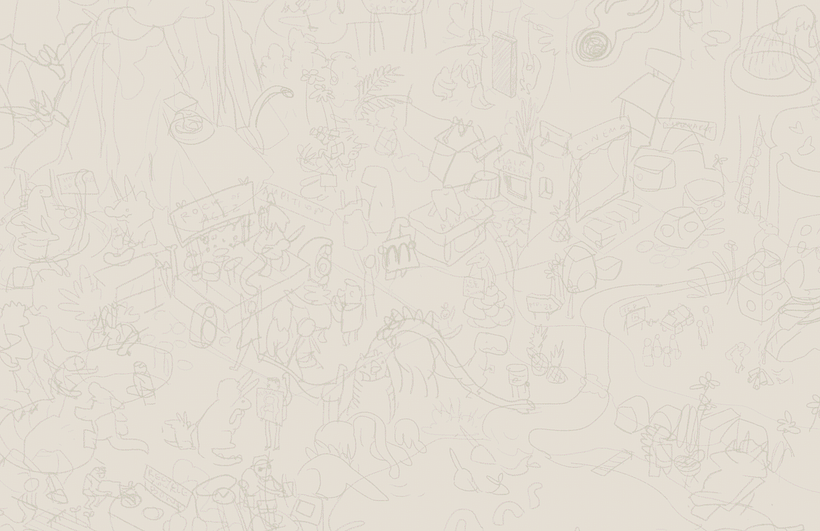 La ilustración "Search and Find" tiene como característica principal la narración de historias.