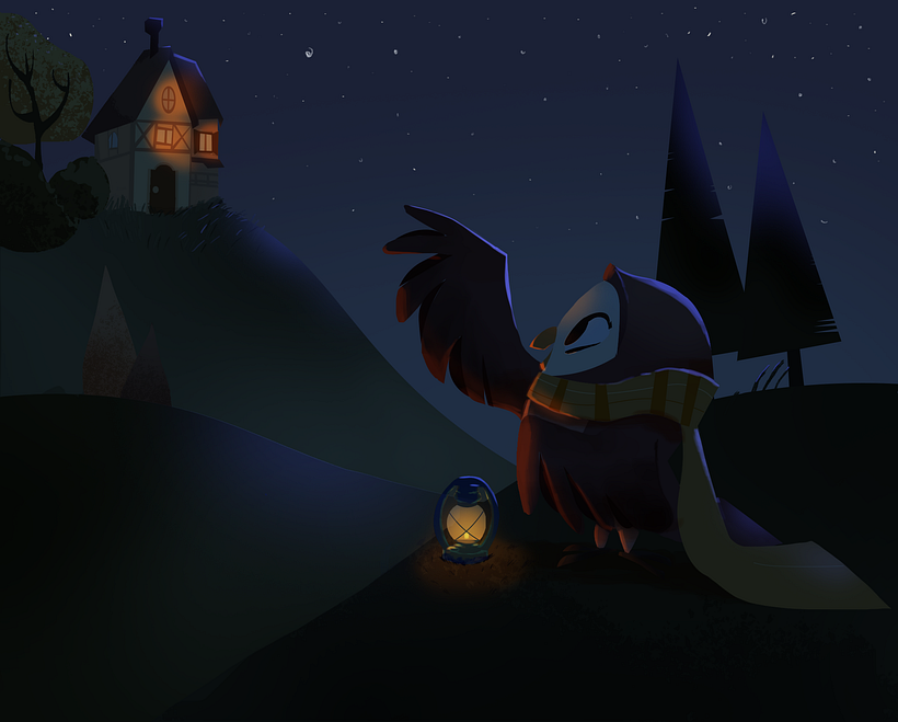 Final touches were added with nightly layers of detail.