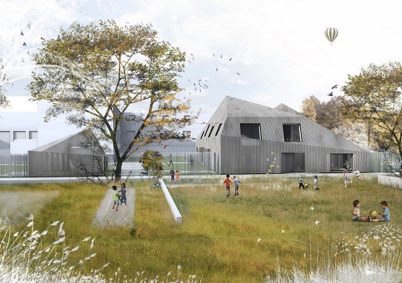 A mixture of digital and traditional techniques are applied in current architectural drawings.