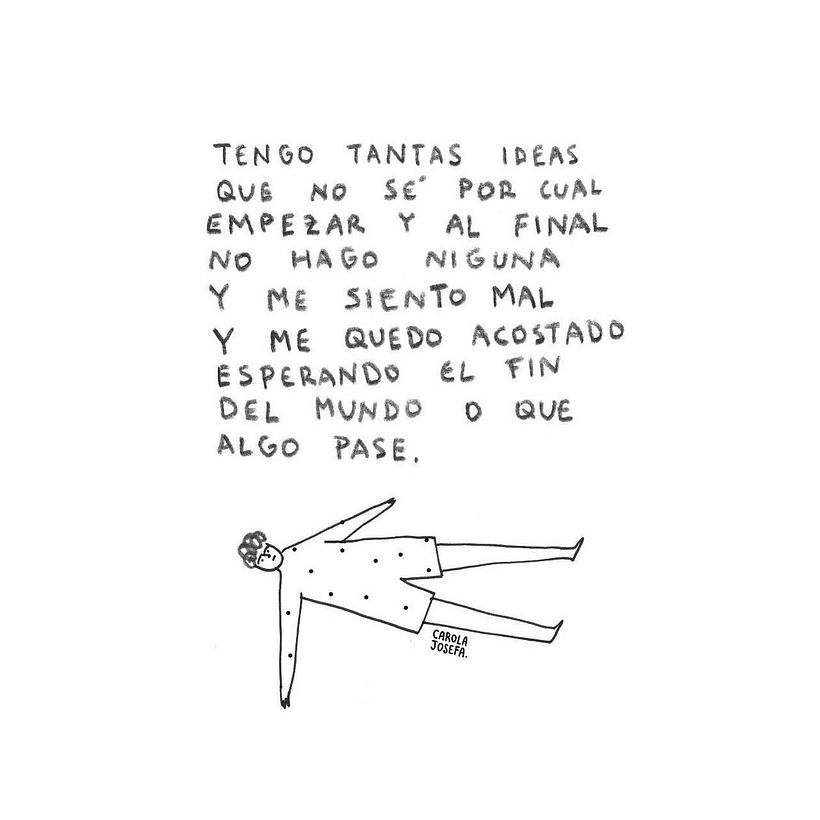 Bloqueos creativos y dramatismo con una constante en el trabajo de Carola Josefa.