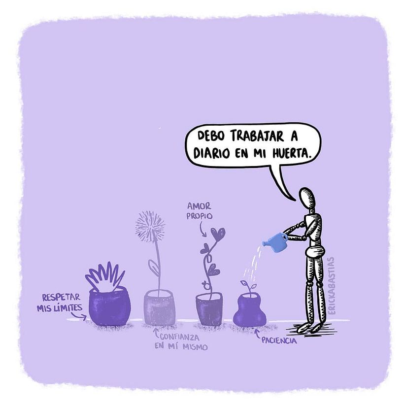 La importancia de los habitos saludables resulta clave en el trabajo de Erika Bastías.