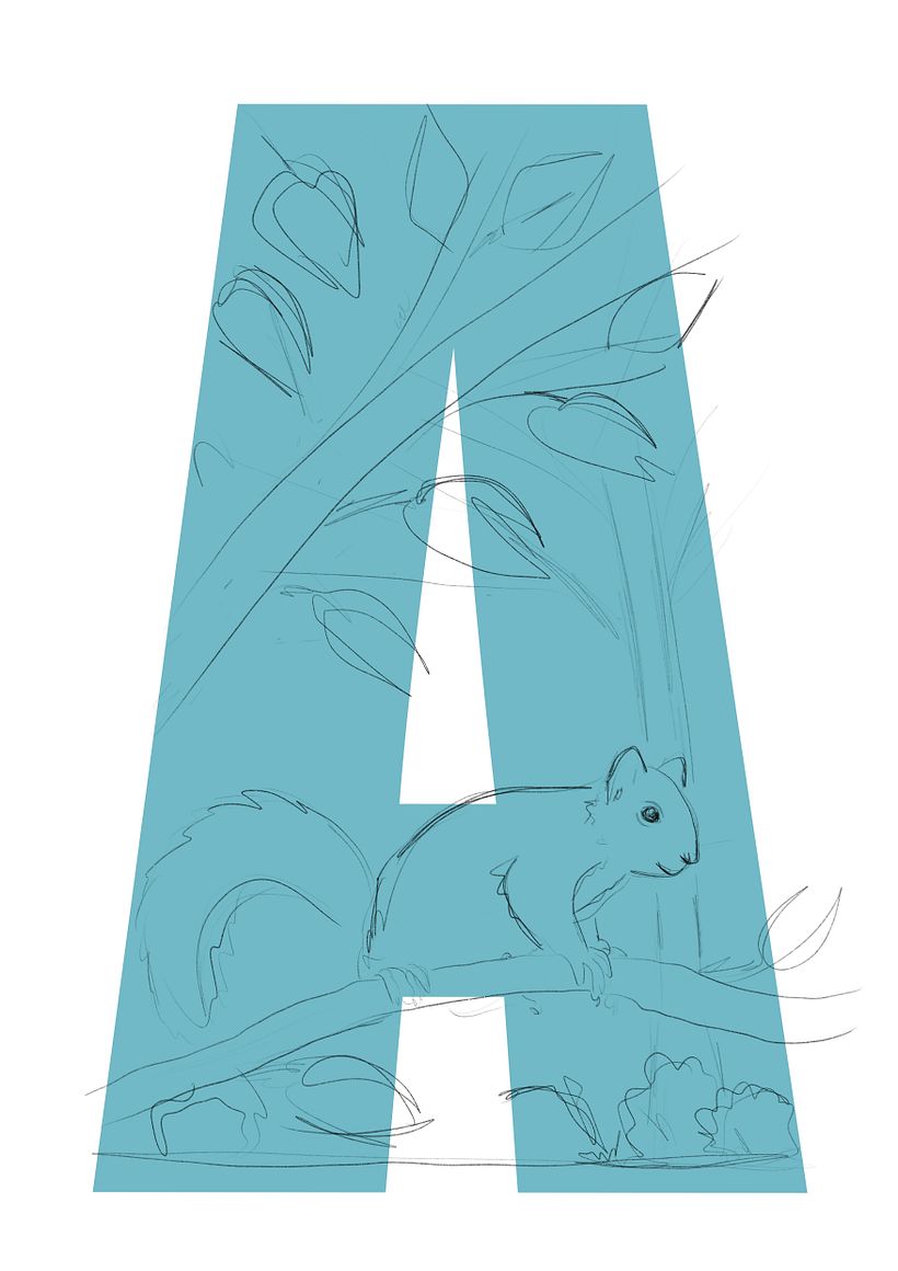 Sketch for the letter A ;)
