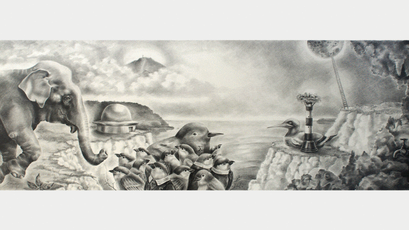 Algunas de las ilustraciones de César Caycho.