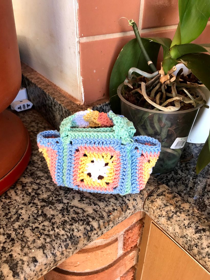 Chinelos- Upcycling com crochê - Diseño de moda