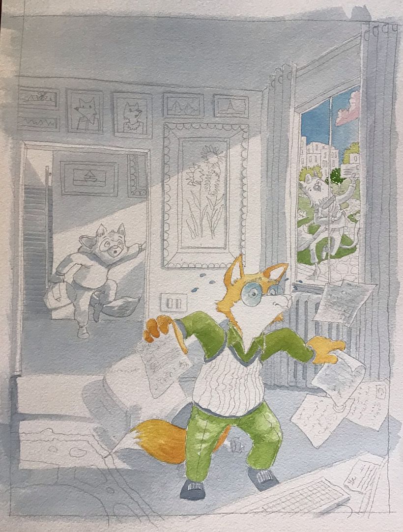 My project in Character Creation for Illustrated Books with Watercolor course 3