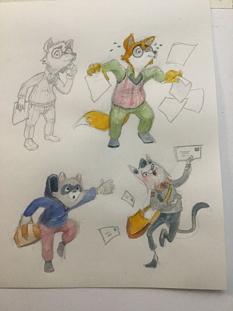 My project in Character Creation for Illustrated Books with Watercolor course 8