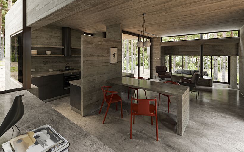 Visualización para la Casa_AV de BAK Arquitectos (Maria Victoria Besonías + Guillermo Almeida + Luciano Kruk) @besoniasalmeida @lucianokruk.arquitectos 2