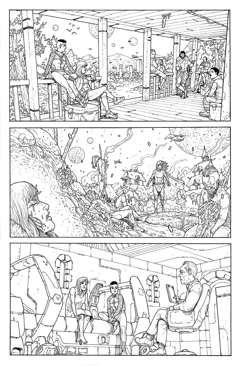 Unpublished creator owned space sci-fi project 3