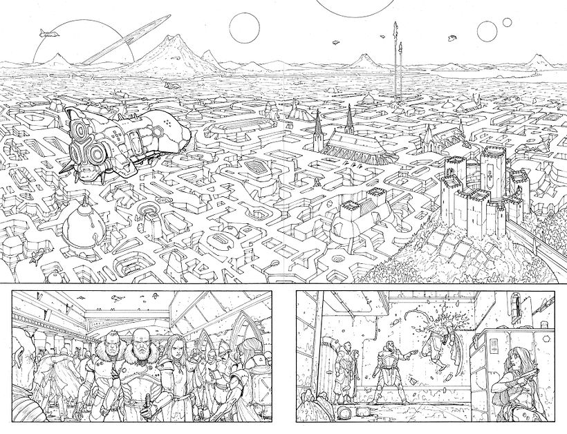 Unpublished creator owned space sci-fi project 5