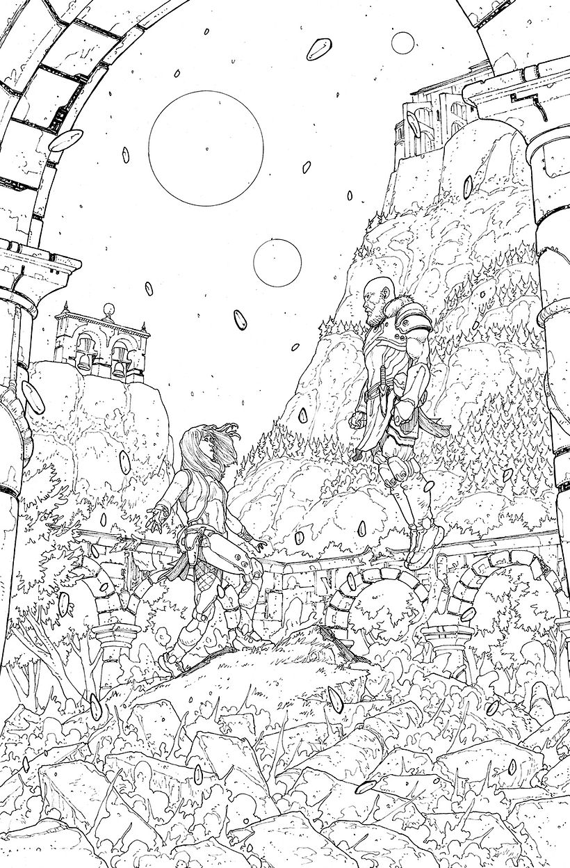 Unpublished creator owned space sci-fi project 7