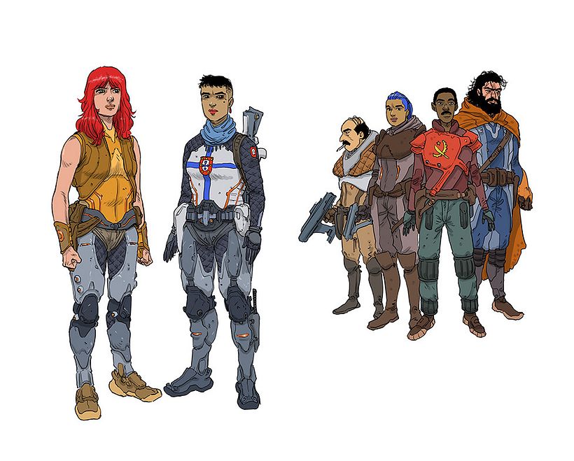 Unpublished creator owned space sci-fi project 8