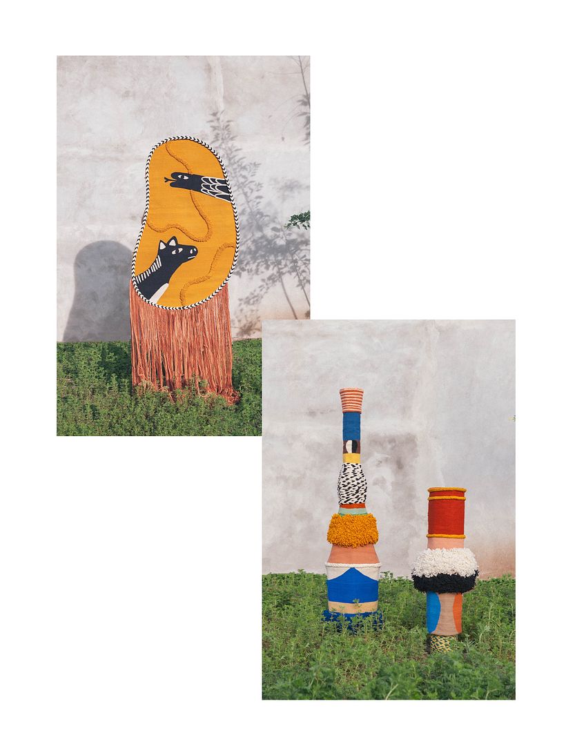 Piece for wall and Totems