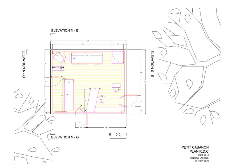 Mon projet du cours : Introduction au dessin d’architecture sur AutoCAD 3
