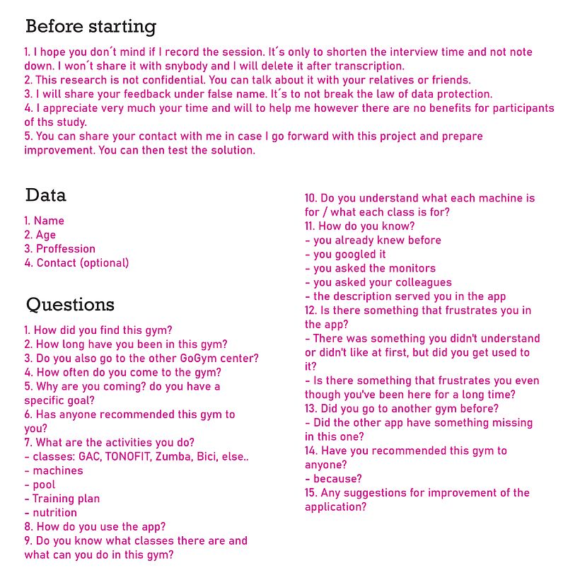 Introduction to UX Research - GymApp Project 5