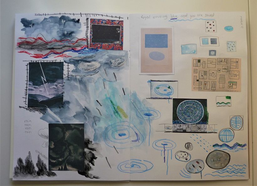 inspiradores : Hockney, Alechinsky, Yamanaka