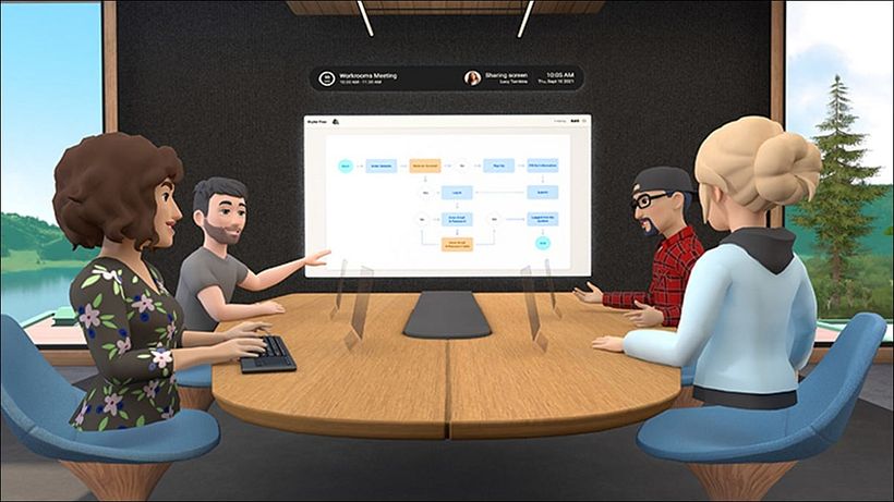 Virtuelle Besprechungsräume werden bereits mit dem Projekt Horizon Workrooms von Meta getestet. Foto: Meta / Facebook