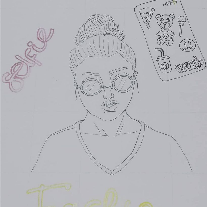 Mi Proyecto del curso: Retrato creativo con rotuladores 4