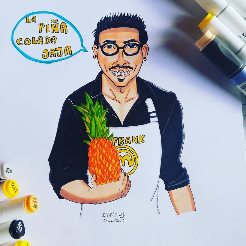 Mi Proyecto del curso: Retrato creativo con rotuladores 6