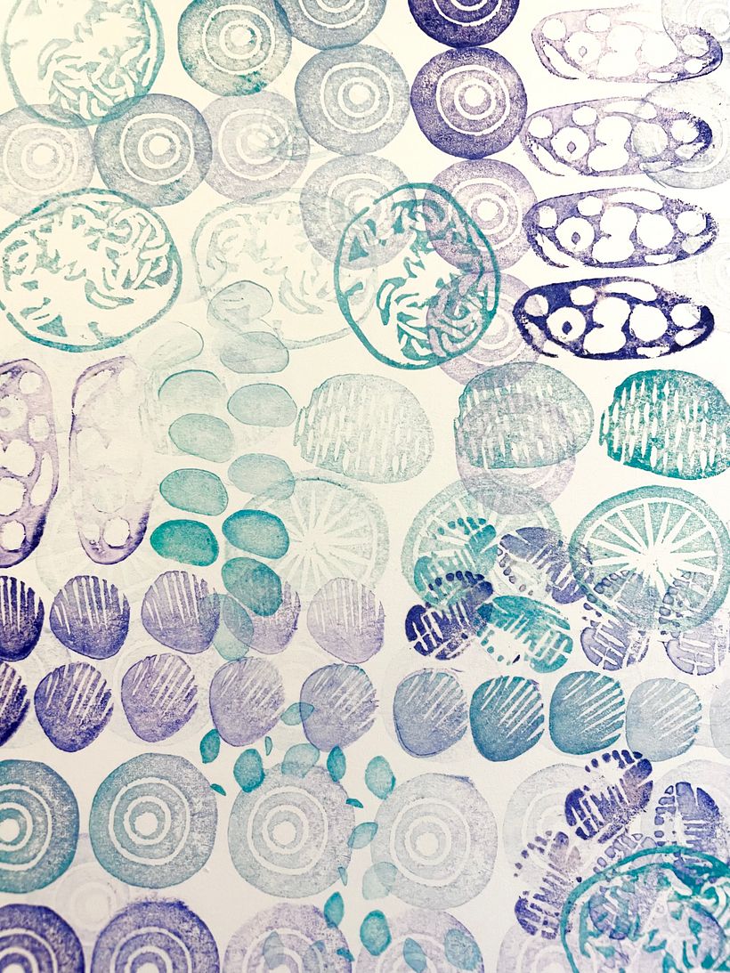 My project in Sketchbooking with Handmade Stamps course 5
